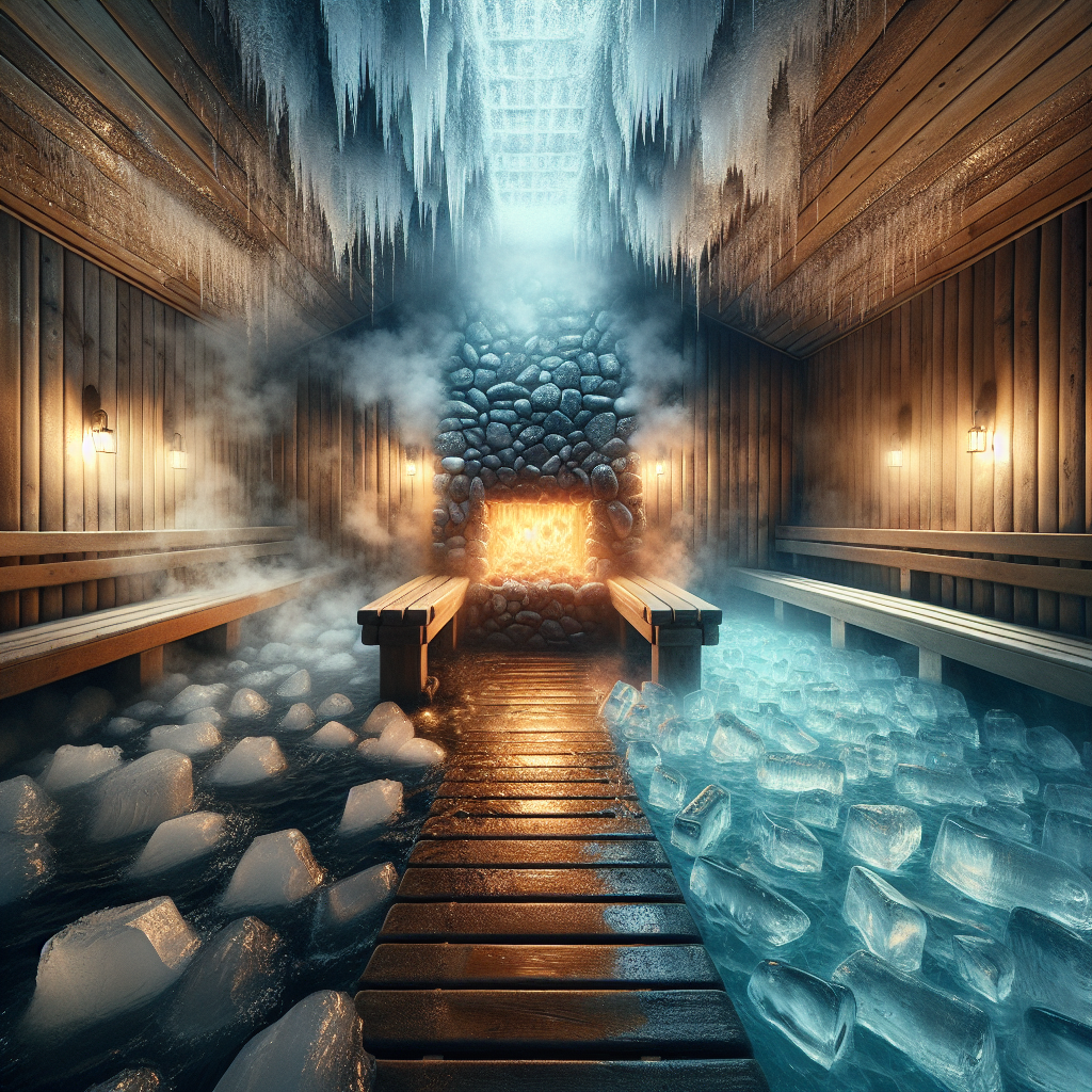 sauna benefits, ice bath advantages, heat therapy, cold therapy, sauna vs. cold plunge, post-workout recovery, muscle soreness relief, improved circulation, inflammation reduction, relaxation techniques, cardiovascular health, detoxification through sweating, immune system boosters, contrast therapy benefits