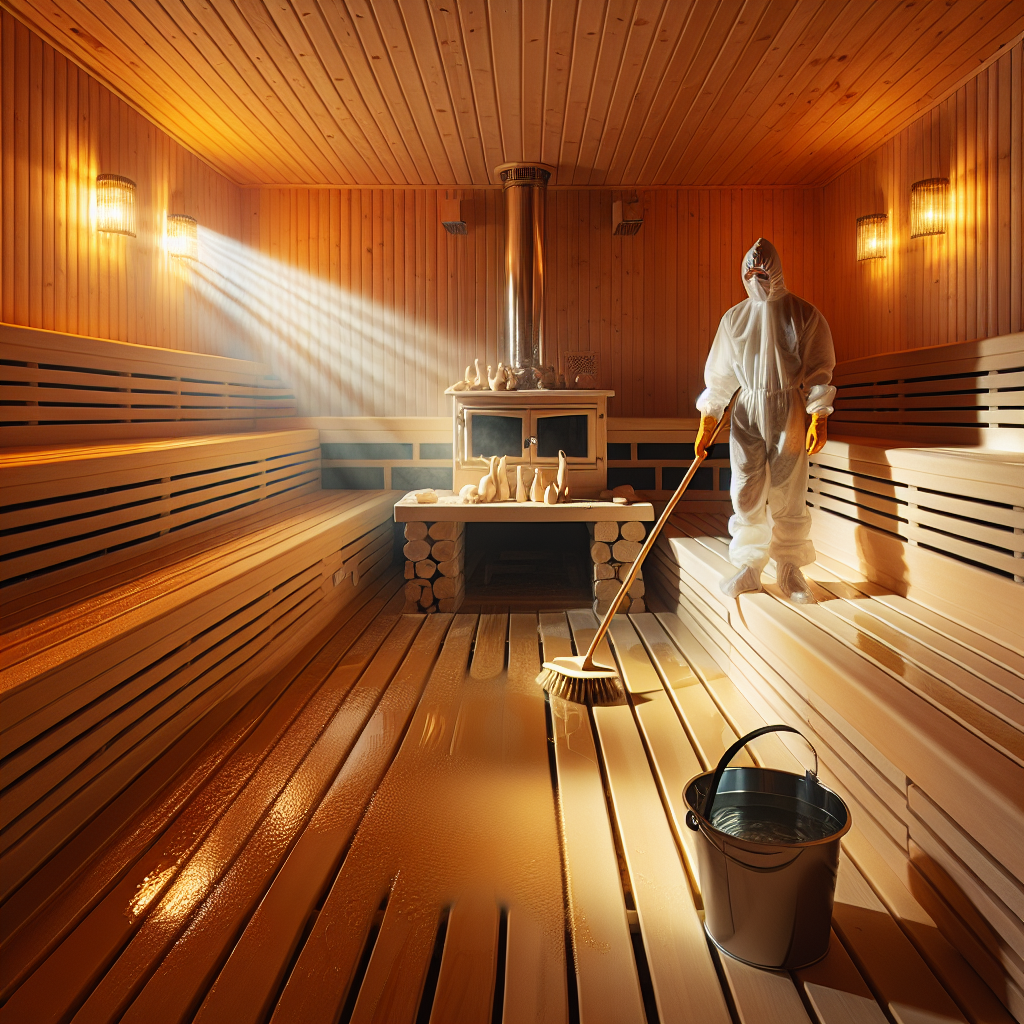 best way to clean a sauna