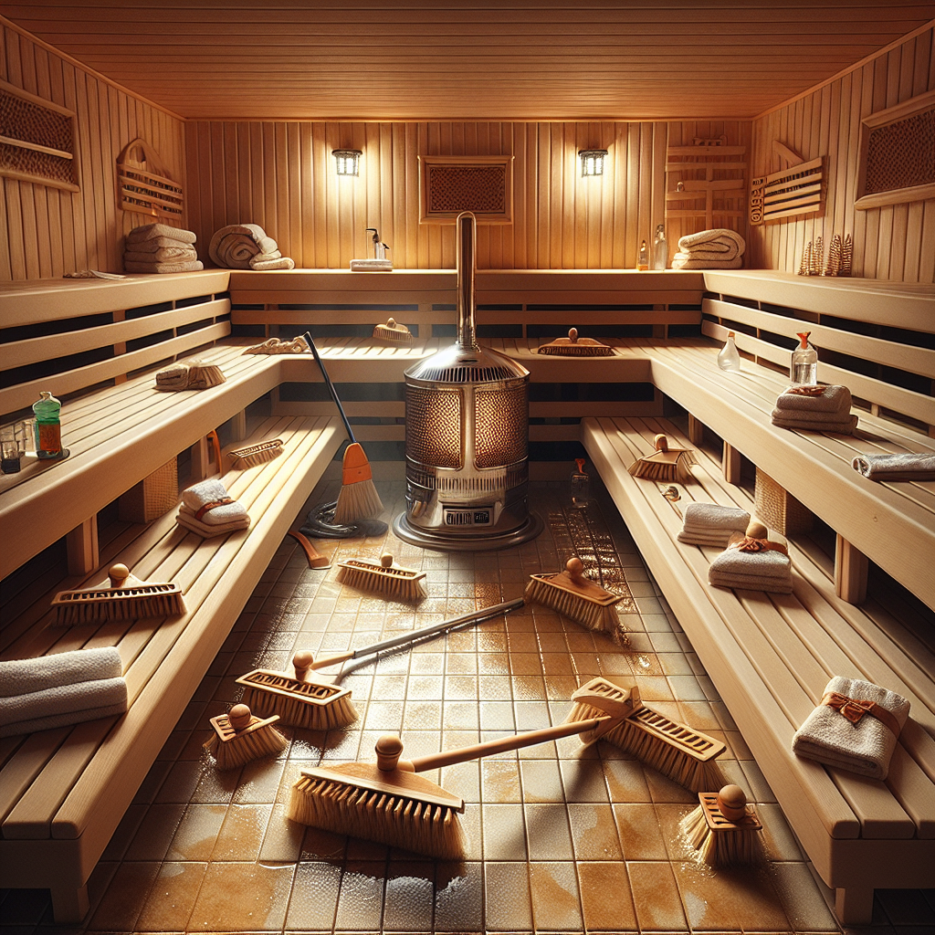 best way to clean sauna