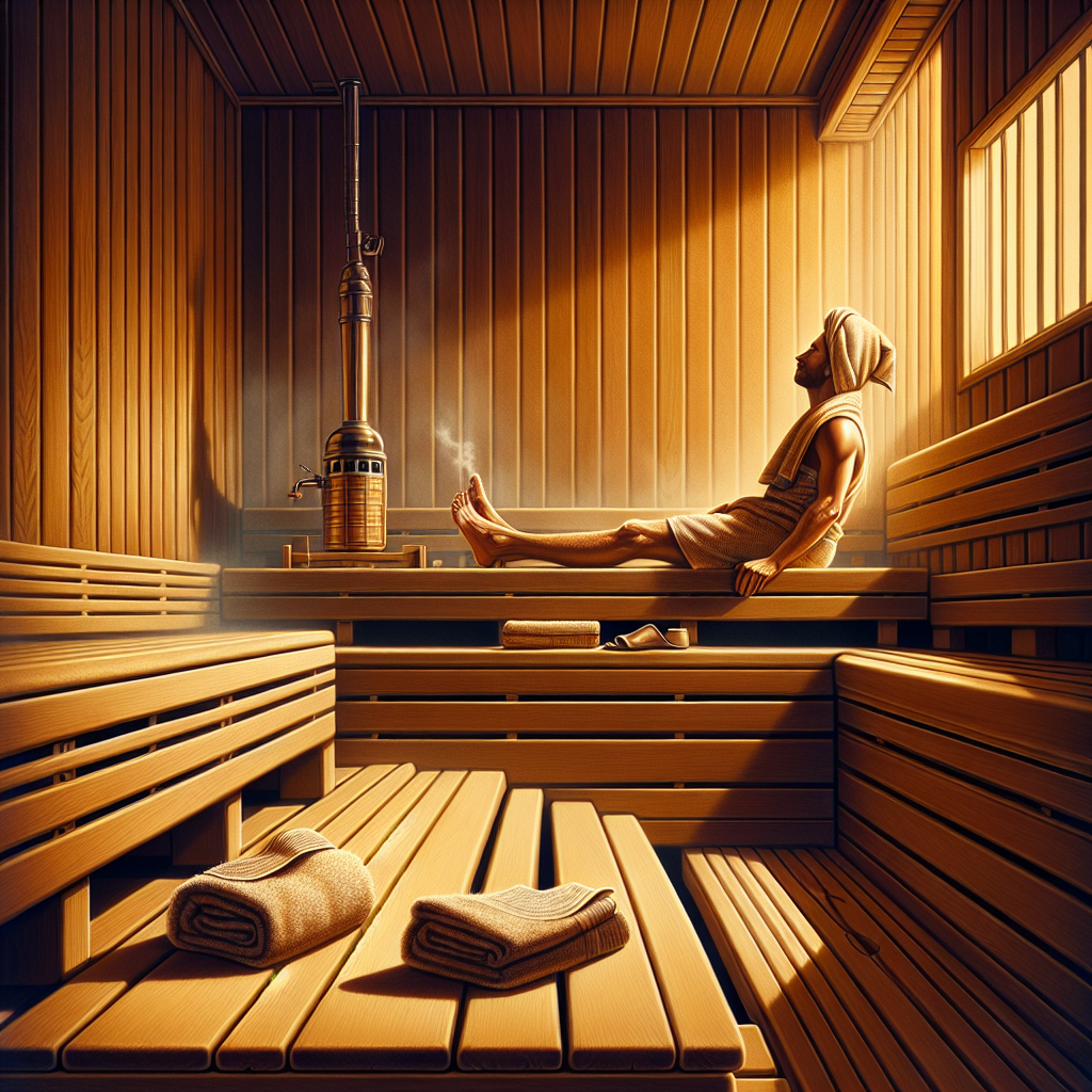 best way to sit in sauna