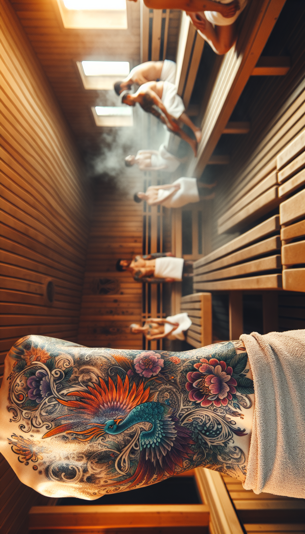 sauna after tattoo precautions, when can I start sauna after tattoo, effects of sauna on new tattoo, dry sauna and new tattoo, infrared sauna effects on tattoos, impact of saunas on tattoo longevity, new tattoo care and saunas, waiting period for sauna after getting a tattoo