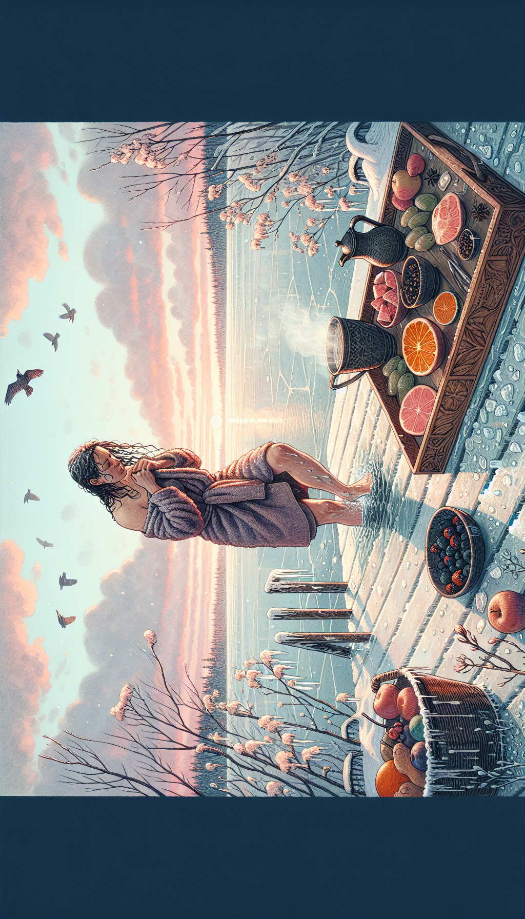 benefits of cold plunge, post-cold plunge care, steps after cold plunge, warming up after cold plunge, recovery after cold plunge, what to eat after cold plunging, hydrating after a cold plunge, skin care post-cold plunge, exercises after cold plunging, maintaining body temperature post-cold plunge, relaxation techniques post-cold plunge.