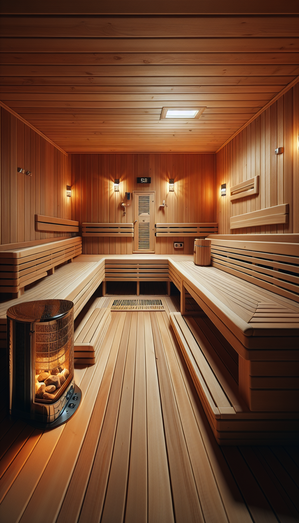 how big should a 4 person sauna be